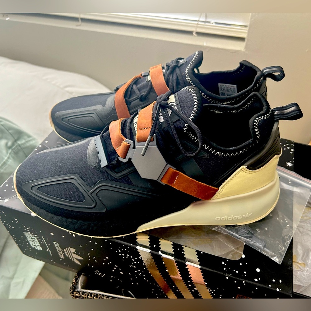 NWT adidas Originals Star Wars ZX 2K Boost Shoes Men's Han Solo FX9113 Size 9